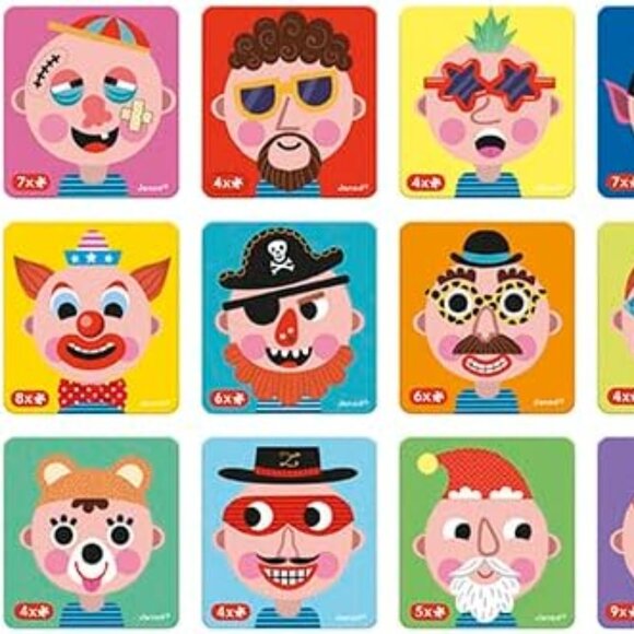 New Sealed Janod Magneti’Book Boy’s Crazy Faces-3-8 Years - Picture 6 of 16